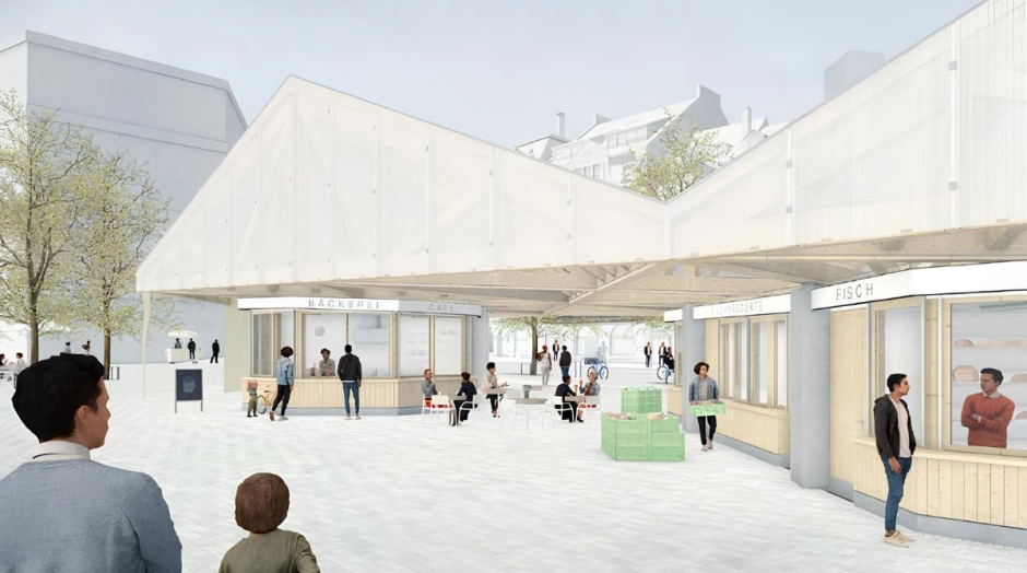 Visualisierung Neugstaltung Marktplatz und Bohl 